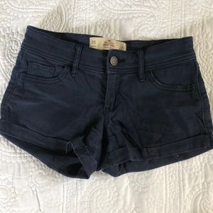 Hollister low-rise blue shorts